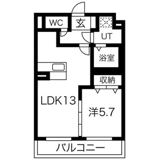 八幡山公園ザ・レジデンスB【1階】の間取り
