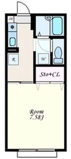 アーバンコーポラスII【1階】の間取り