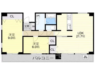 レジデンスジュメーラオアシス【2階】の間取り