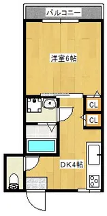 大宮マンション【2階】の間取り
