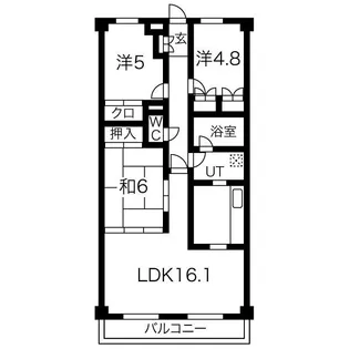 リアライズ垂水【5階】の間取り