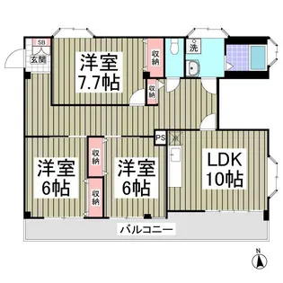 マイネルロッヂI【2階】の間取り