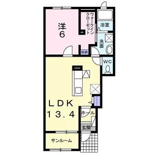 エア フィールド【1階】の間取り