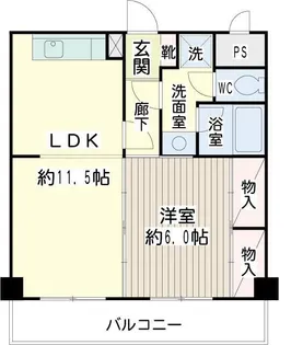 リヴェール大森北【3階】の間取り