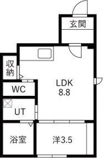 comfort residence【1階】の間取り