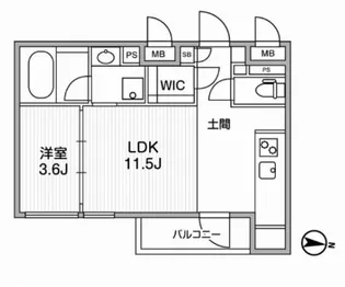 GranDuo荻窪【1階】の間取り