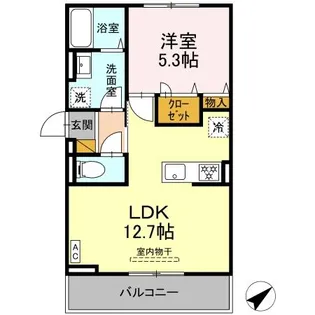 トリシア花水木【3階】の間取り