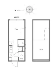 マルバ北赤羽【2階】の間取り