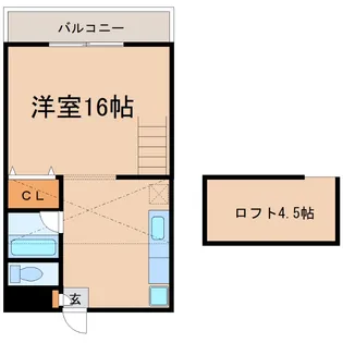 グリーンハイツKANOYA II【1階】の間取り