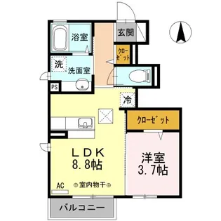 プリマージュ A【1階】の間取り
