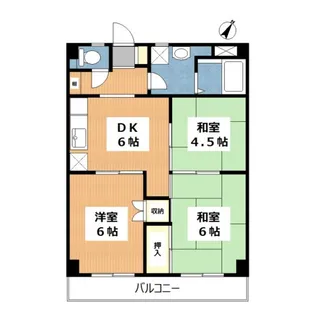 コーポサテライト【2階】の間取り