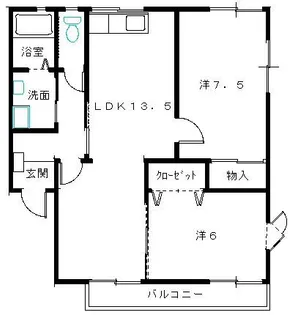メゾネットマサ【1階】の間取り