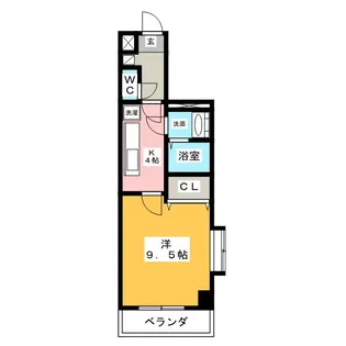 ウェークフォレストブロンド【4階】の間取り