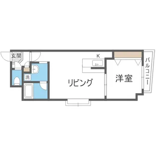 パティーナ東大通【4階】の間取り