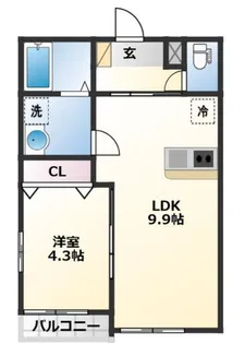 Gran Premiere一本杉【2階】の間取り