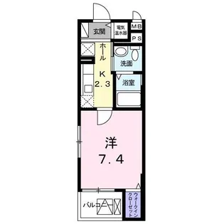 メゾン ド リラクオーレ【2階】の間取り