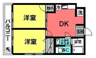 ミツヤマンション【3階】の間取り