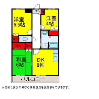 ロイヤルレジデンスA【1階】の間取り