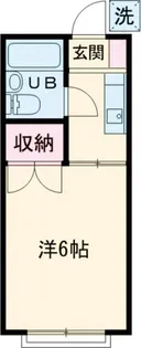 若葉フラット【1階】の間取り
