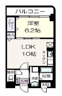 ラポール西大島 ウエスト【1階】の間取り