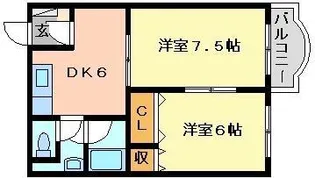キャセロール青森II【4階】の間取り