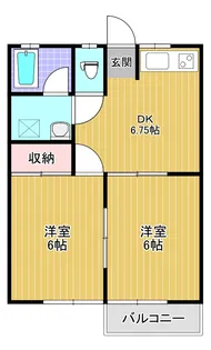 SOLANA上柴 B【2階】の間取り