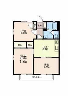 リヴェール東山【2階】の間取り