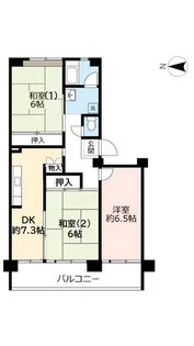 URポートアイランド【7階】の間取り