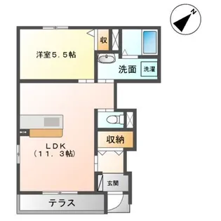 グリーン・ローズ 壱番館【1階】の間取り
