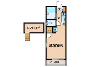 ハイツ都夢【2階】の間取り