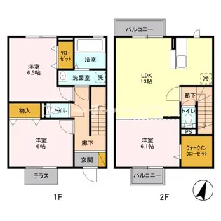 コンフォート大里の間取り