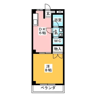 ハイコーポラス【1階】の間取り