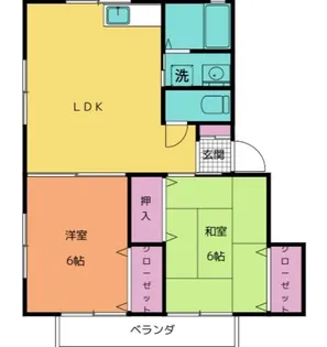 メゾン・ド・グレース Pt.2【2階】の間取り