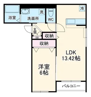 ノワールドローズ湘南茅ヶ崎小桜町【2階】の間取り