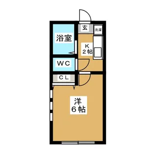 グランエッグス野方【1階】の間取り
