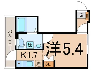 プレミアムコート鶴見【1階】の間取り