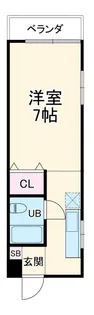 ローズアベニュー【1階】の間取り