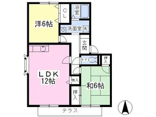 グレイスロイヤルM【1階】の間取り