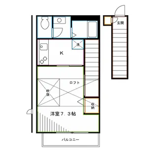 ローズコート【2階】の間取り