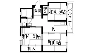 宝梅園2号棟【5階】の間取り