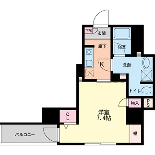 フォレステージュ北堀江【8階】の間取り
