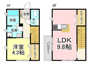 エルメゾン砂津の間取り