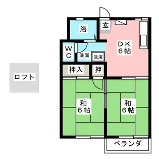 サンライズ湘南【2階】の間取り