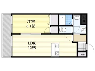 フィオーレはやし【7階】の間取り