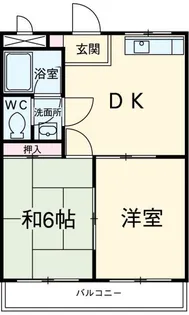 ハイツ内藤【2階】の間取り