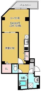 AQUAS Will浅草【2階】の間取り