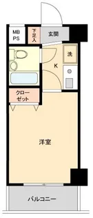クリオ大口壱番館【4階】の間取り