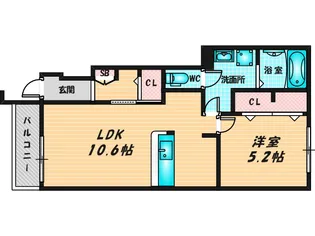エミュール5【1階】の間取り
