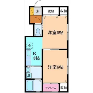 ペガサスハイツ【2階】の間取り
