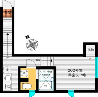 シャトン王子神谷【2階】の間取り
